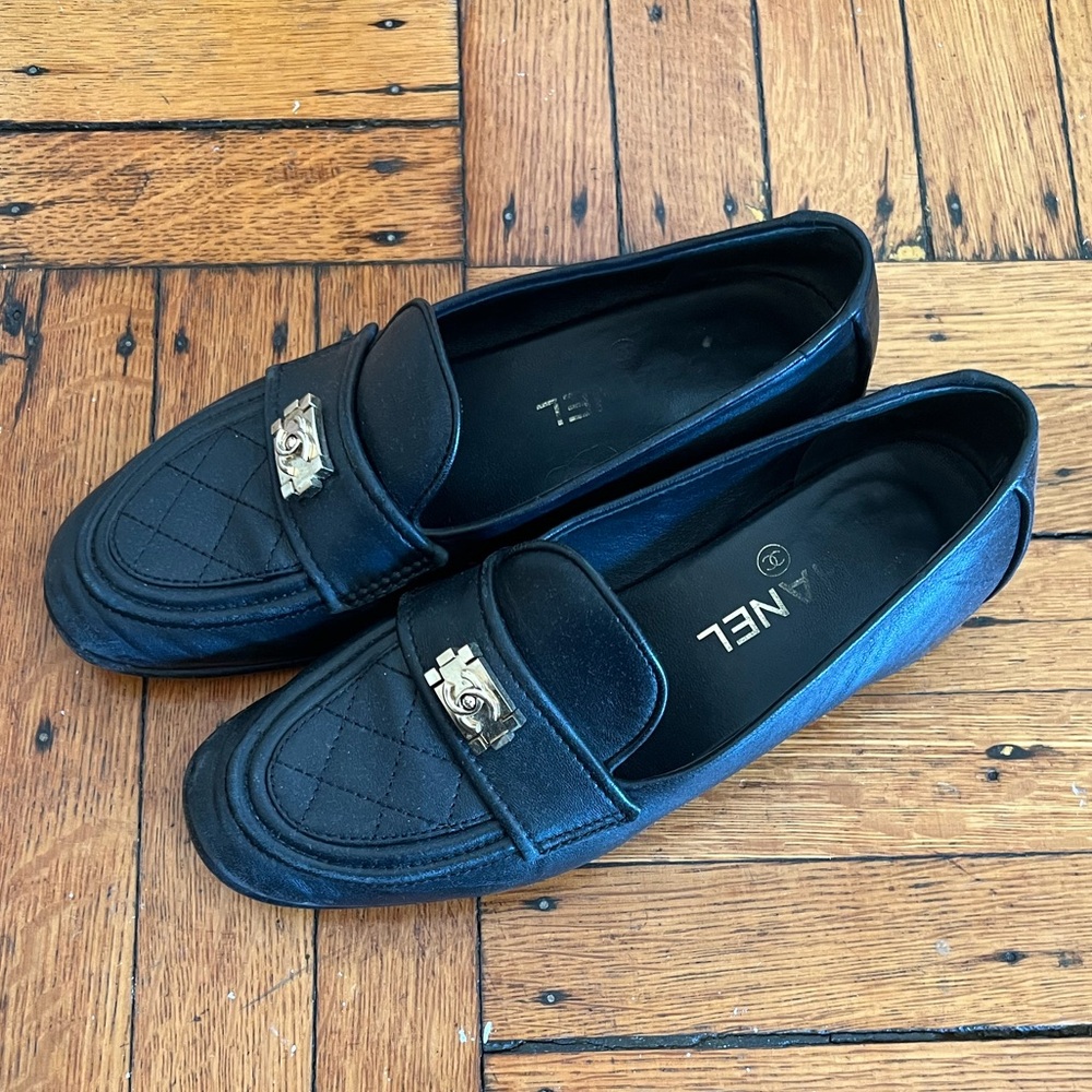 Chanel Lamb Leather Loafer Size 37